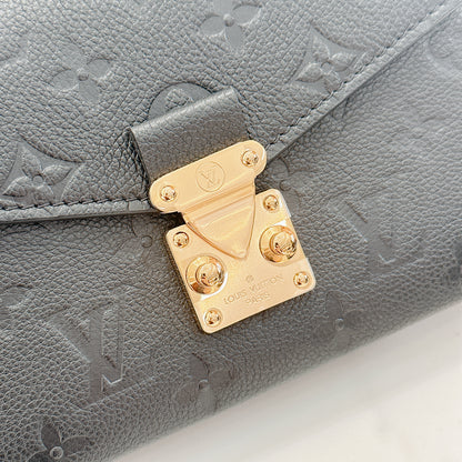 LV Metis East West In Black Empreinte Leather