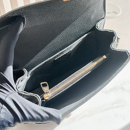 LV Metis East West In Black Empreinte Leather