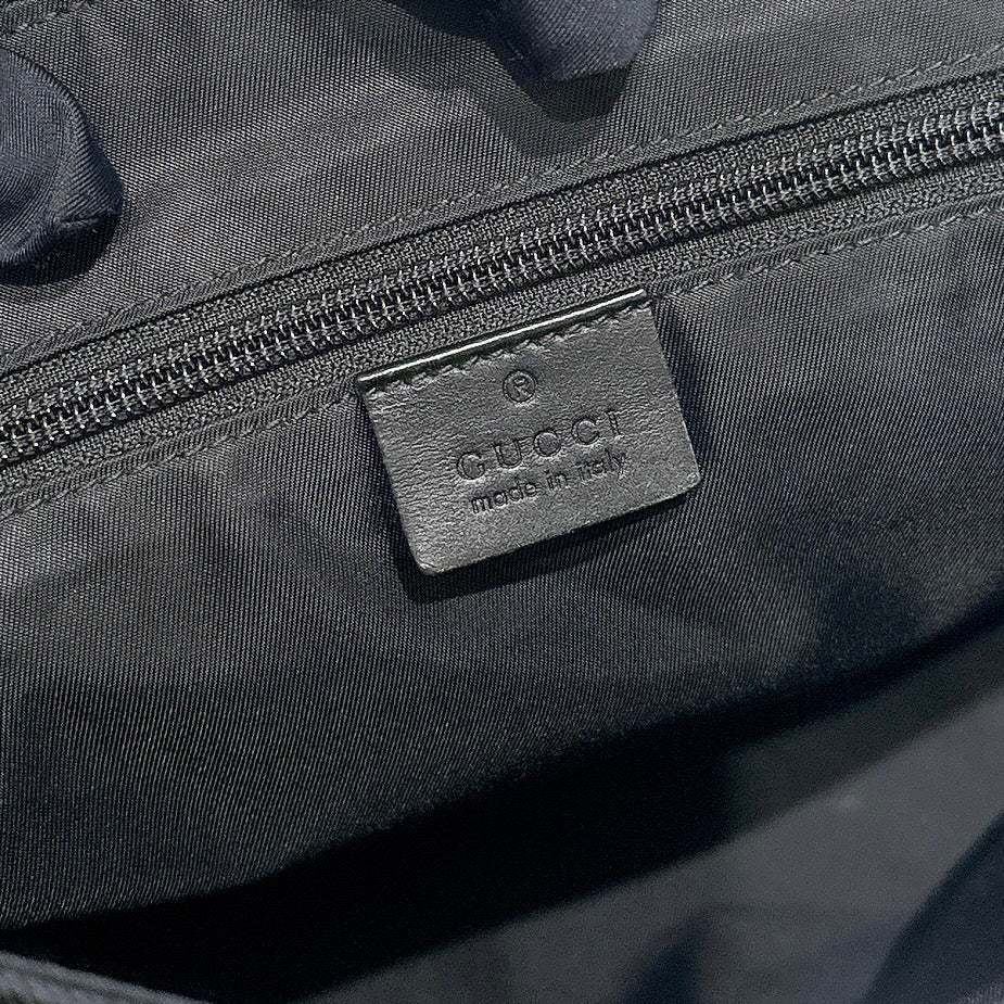 Gucci Techno Large Web Nylon Canvas Messenger Bag