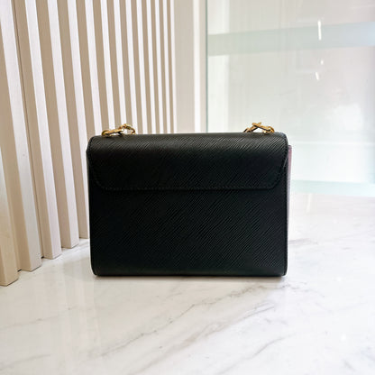 LV Twist MM in Black Epi Leather