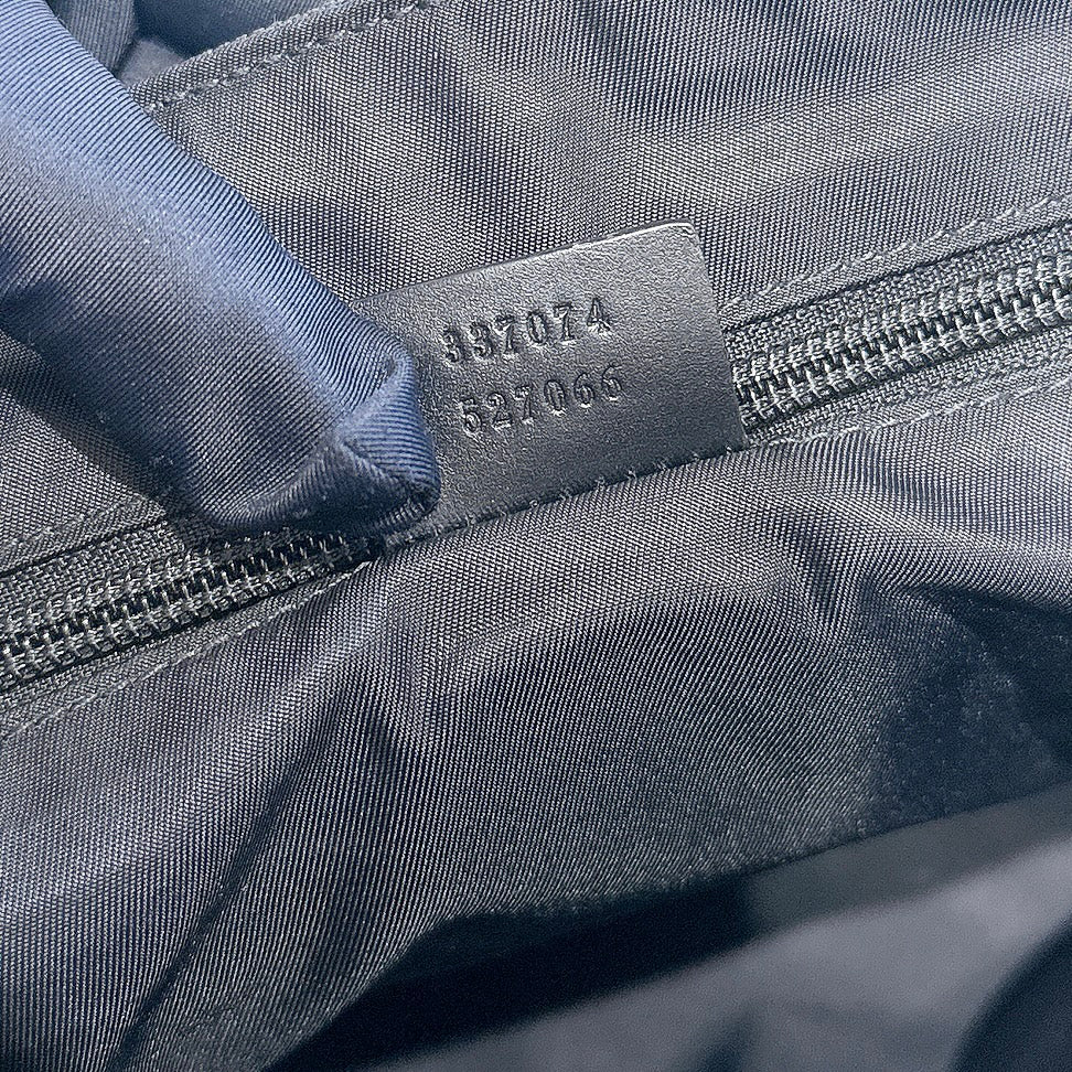 Gucci Techno Large Web Nylon Canvas Messenger Bag