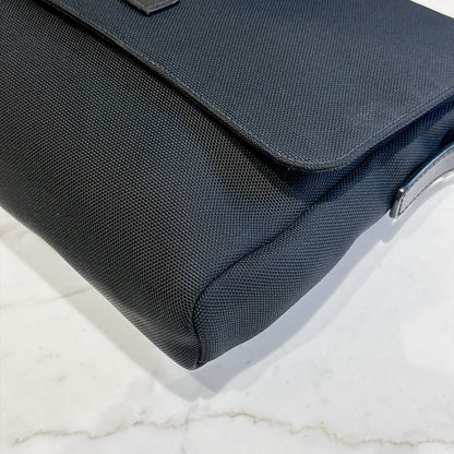 Gucci Techno Large Web Nylon Canvas Messenger Bag
