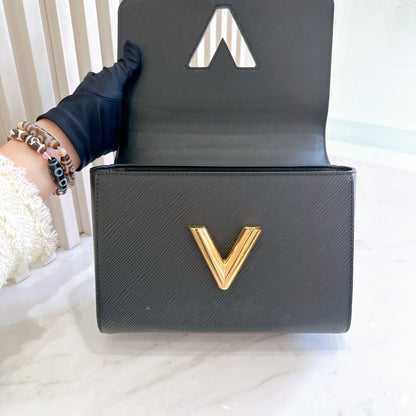LV Twist MM in Black Epi Leather