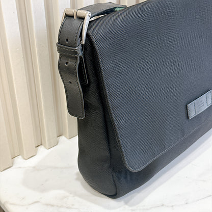 Gucci Techno Large Web Nylon Canvas Messenger Bag