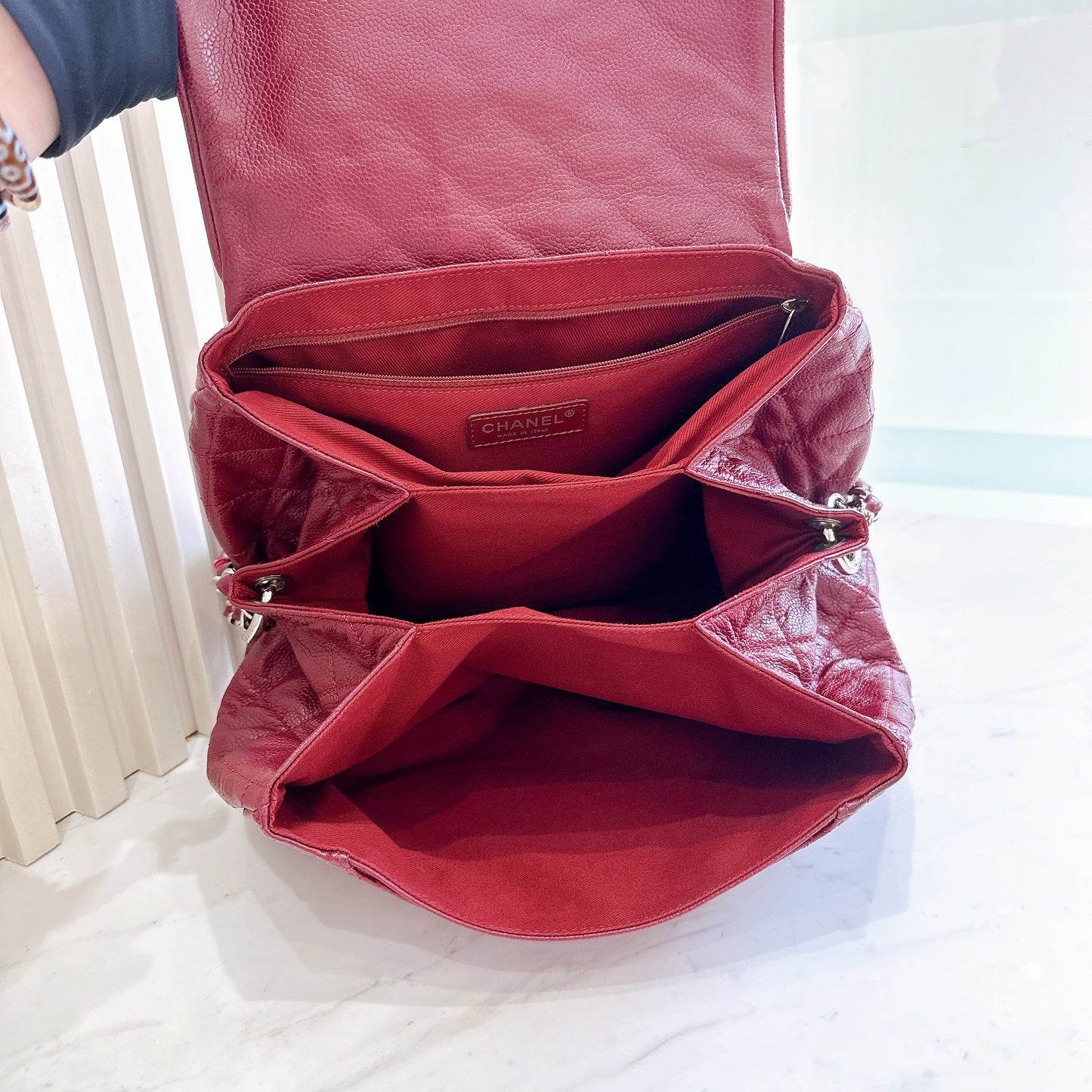 Chanel Timeless Accordion Flap Bag in Red