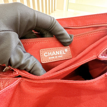 Chanel Timeless Accordion Flap Bag in Red