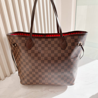 LV Damier Ebene Neverfull MM with Pouch