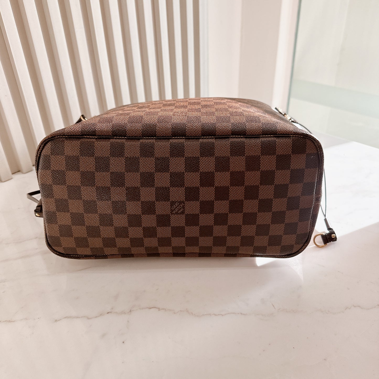 LV Damier Ebene Neverfull MM with Pouch