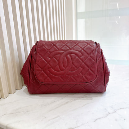 Chanel Timeless Accordion Flap Bag in Red
