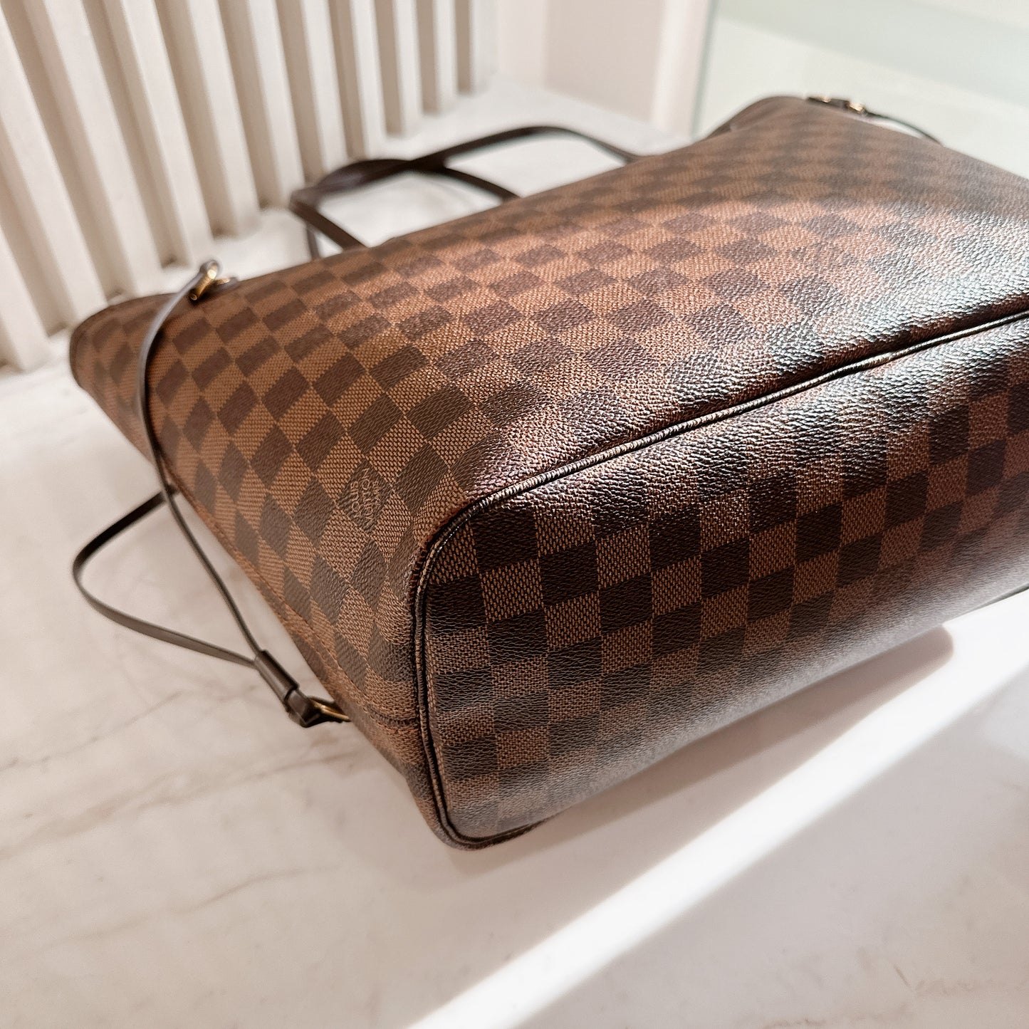 LV Damier Ebene Neverfull MM with Pouch