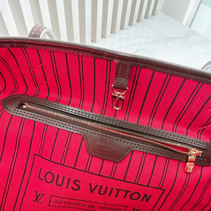 LV Damier Ebene Neverfull MM with Pouch