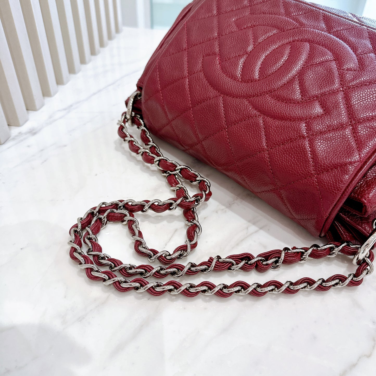 Chanel Timeless Accordion Flap Bag in Red