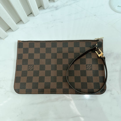 LV Damier Ebene Neverfull MM with Pouch