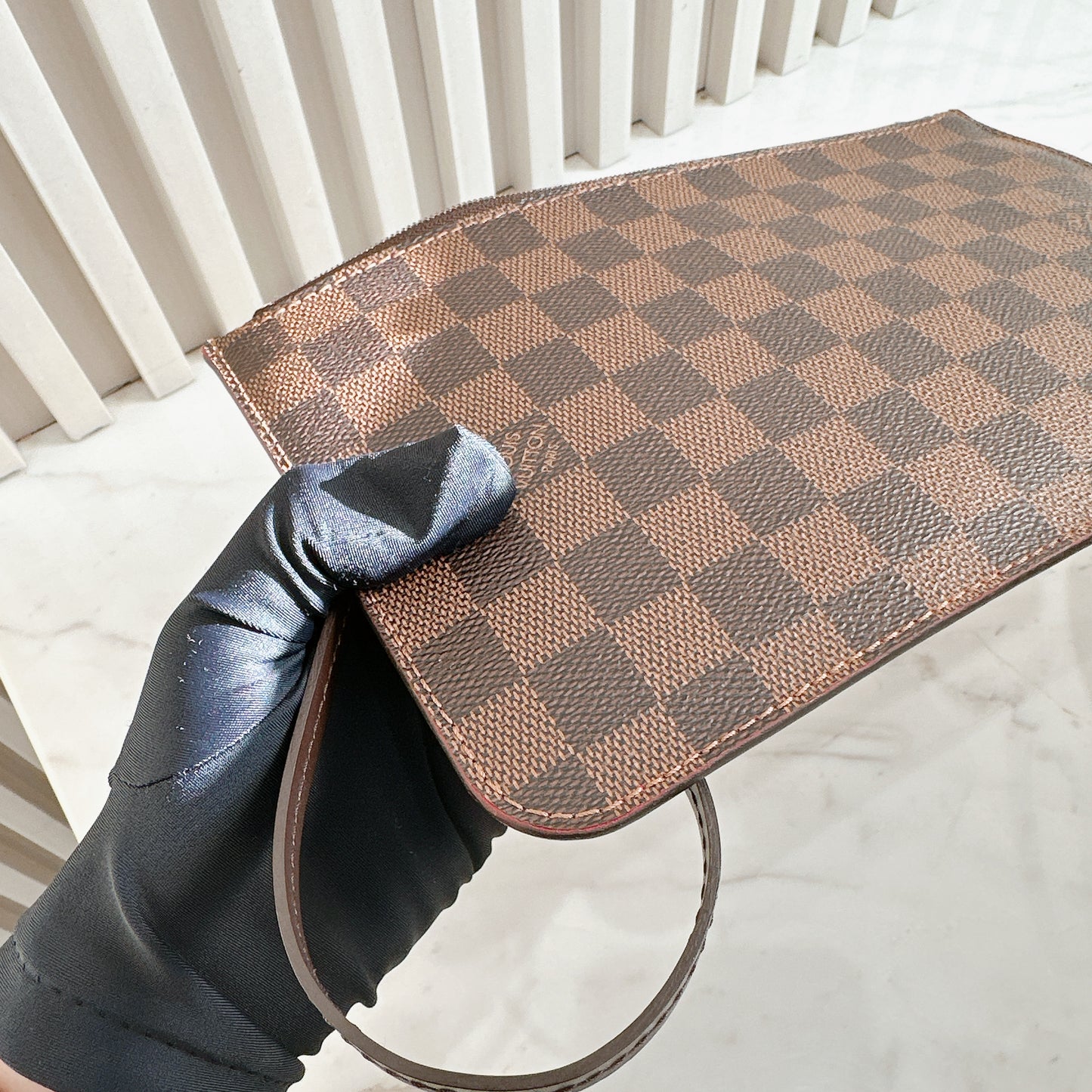 LV Damier Ebene Neverfull MM with Pouch