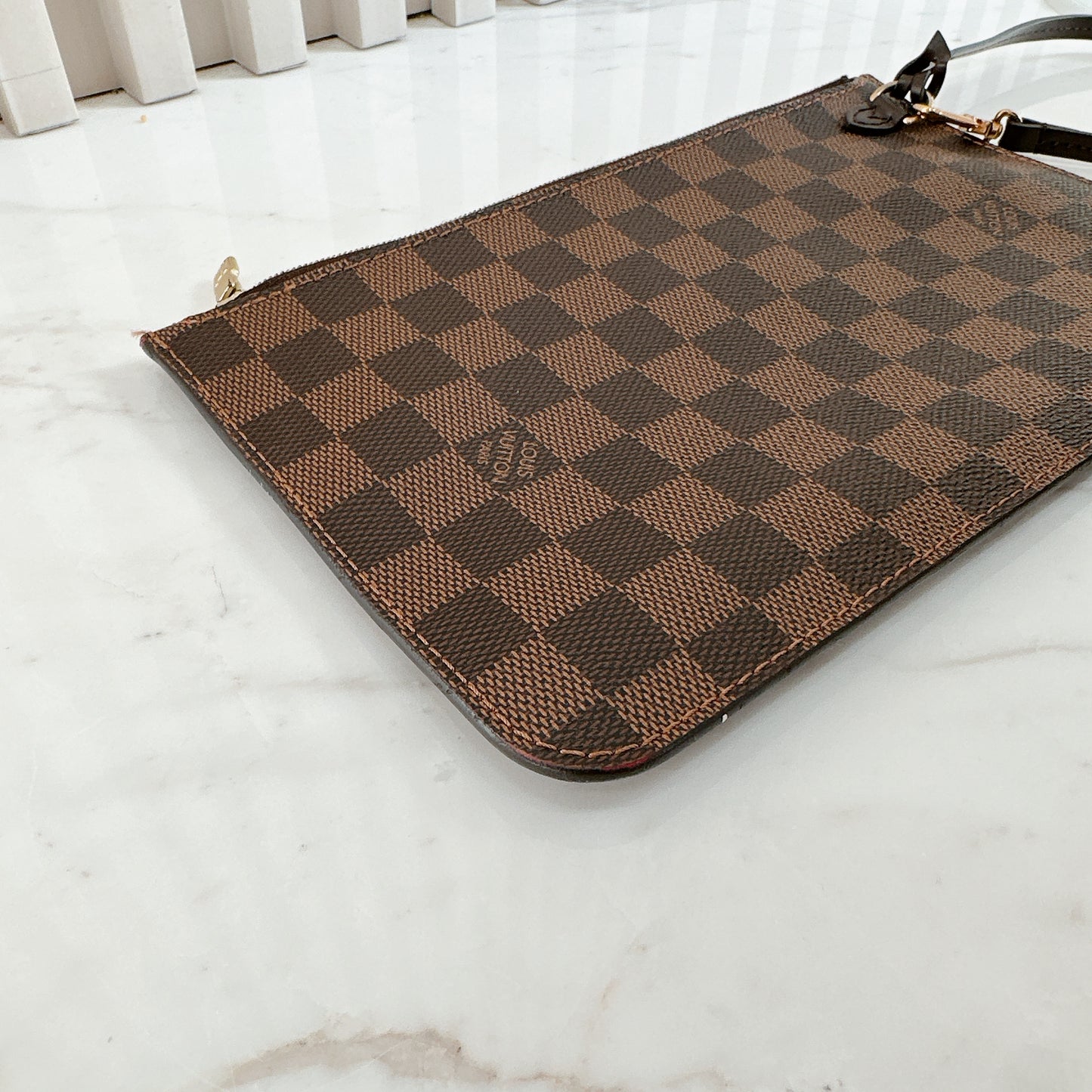 LV Damier Ebene Neverfull MM with Pouch