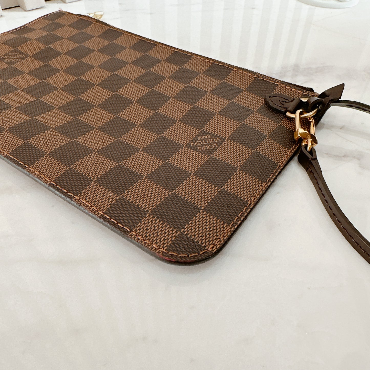 LV Damier Ebene Neverfull MM with Pouch
