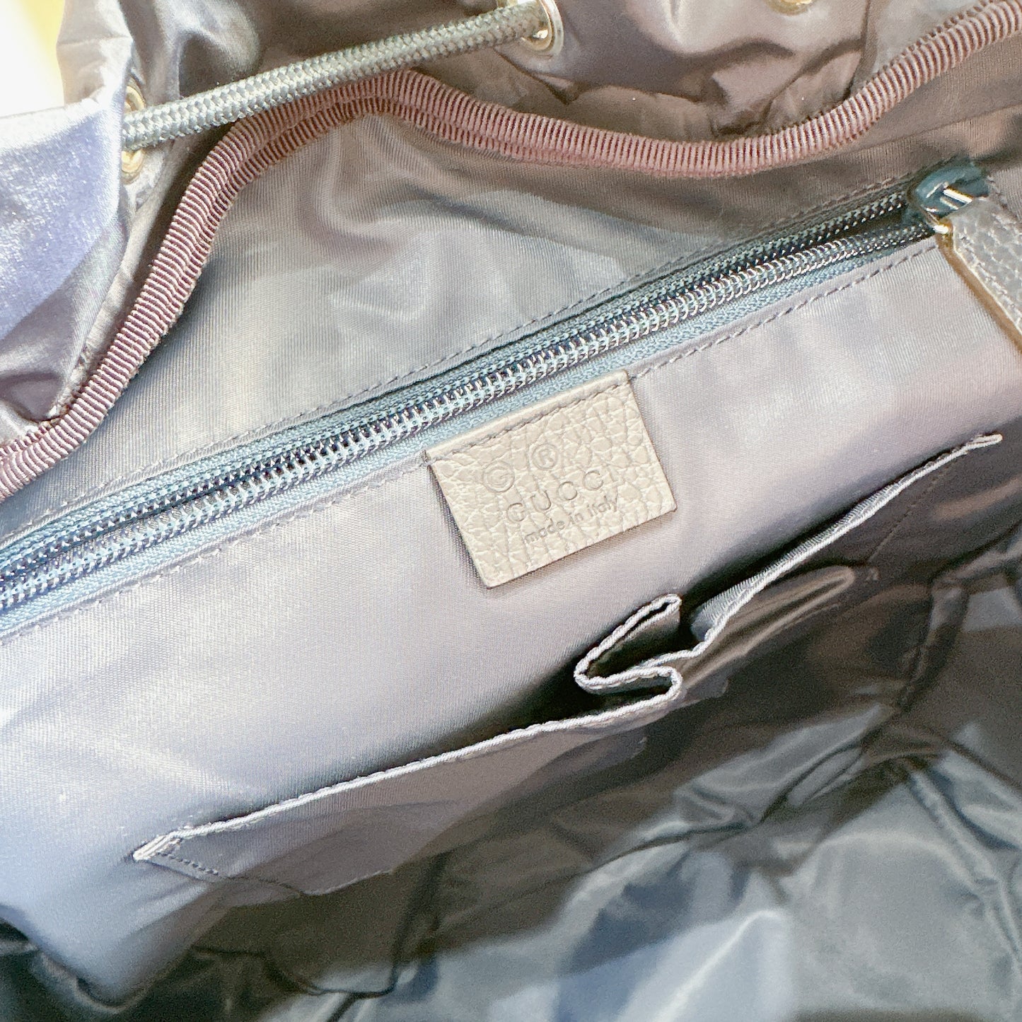 Gucci Monogram Nylon Backpack in Blue