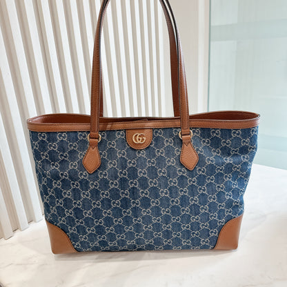 Gucci GG Denim Ophidia Tote
