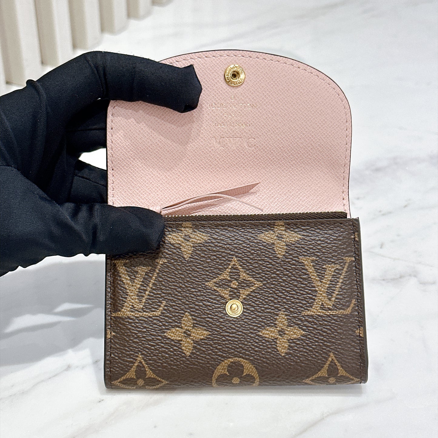 LV Monogram Rosalie Coin Purse in Pink