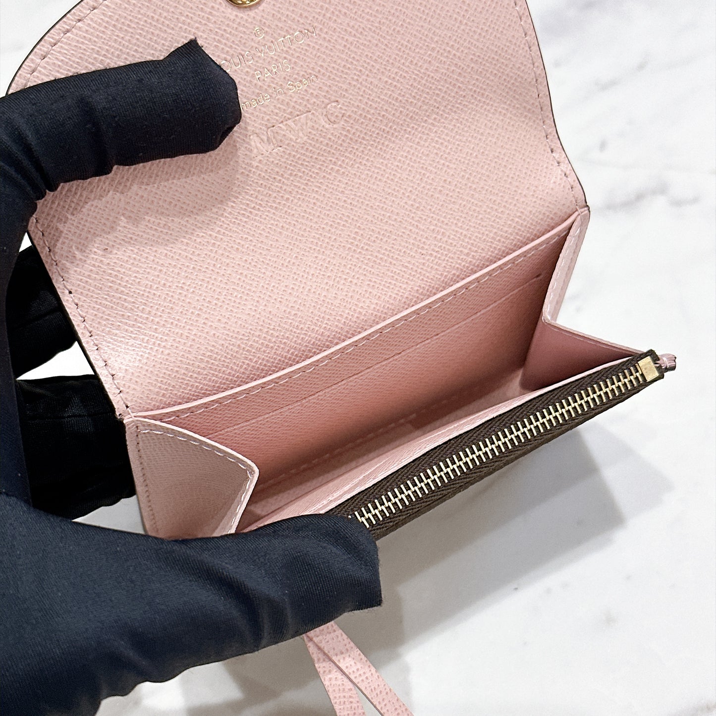 LV Monogram Rosalie Coin Purse in Pink
