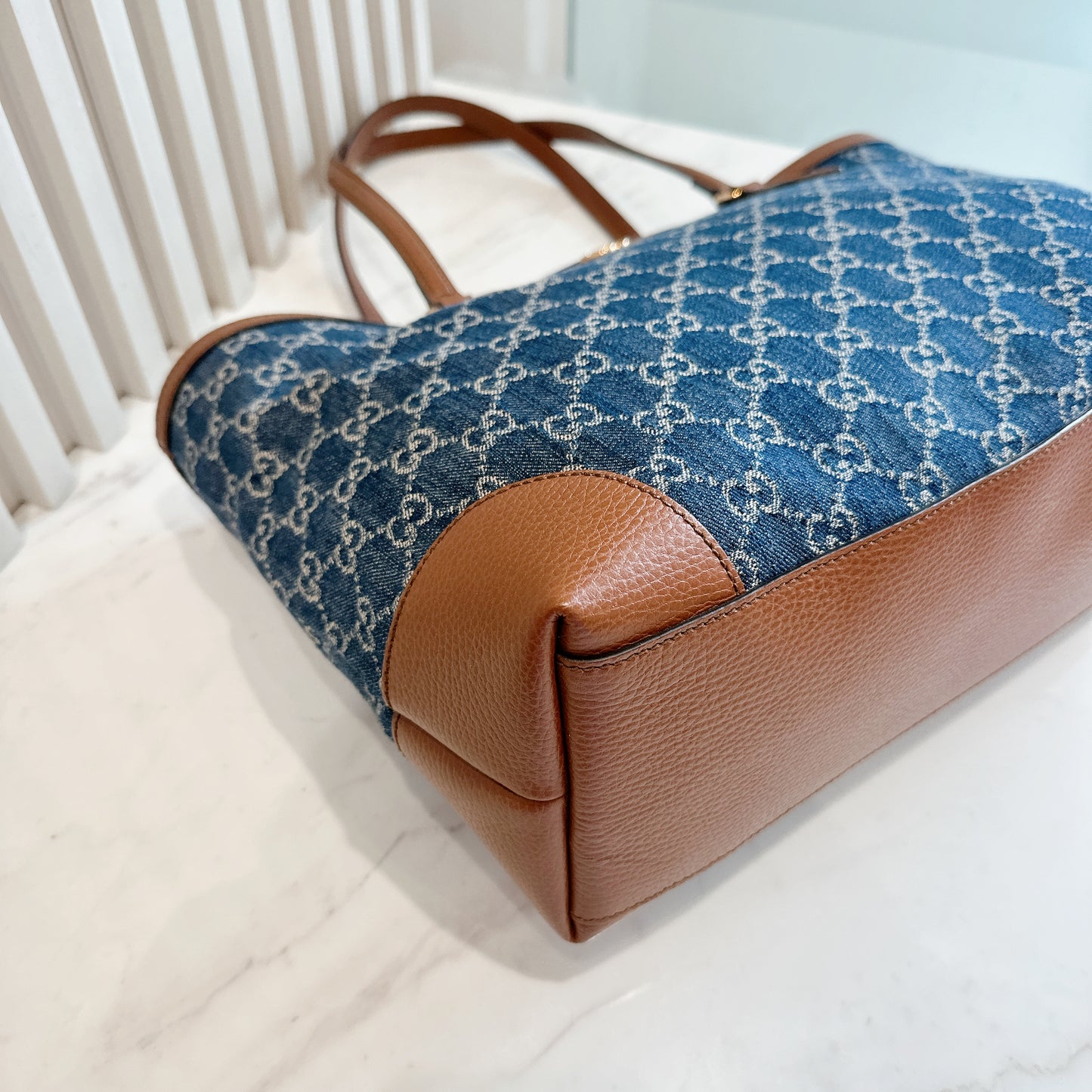 Gucci GG Denim Ophidia Tote