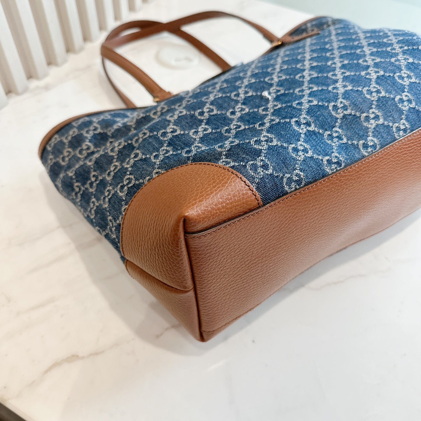 Gucci GG Denim Ophidia Tote