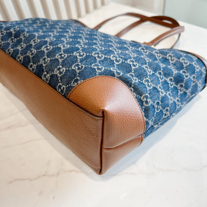 Gucci GG Denim Ophidia Tote