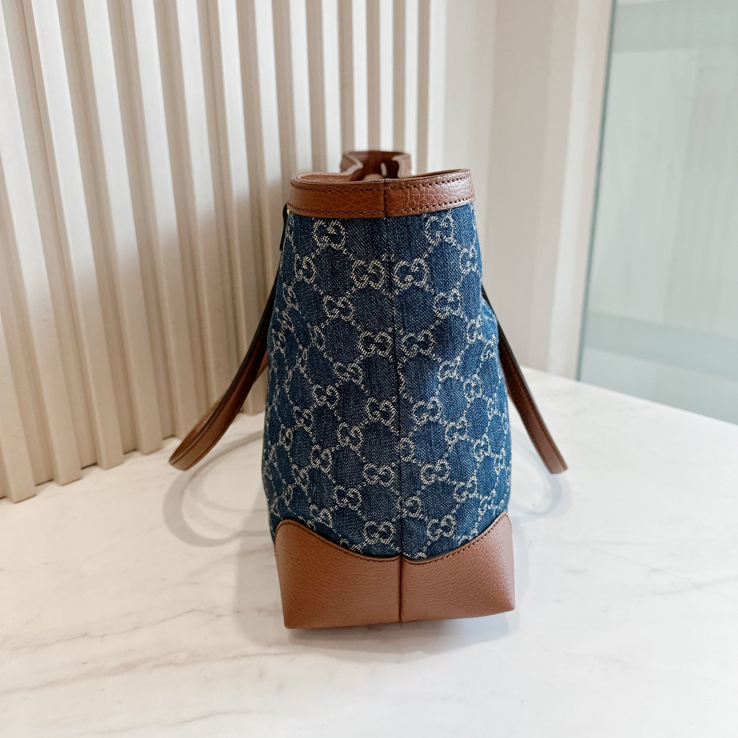 Gucci GG Denim Ophidia Tote