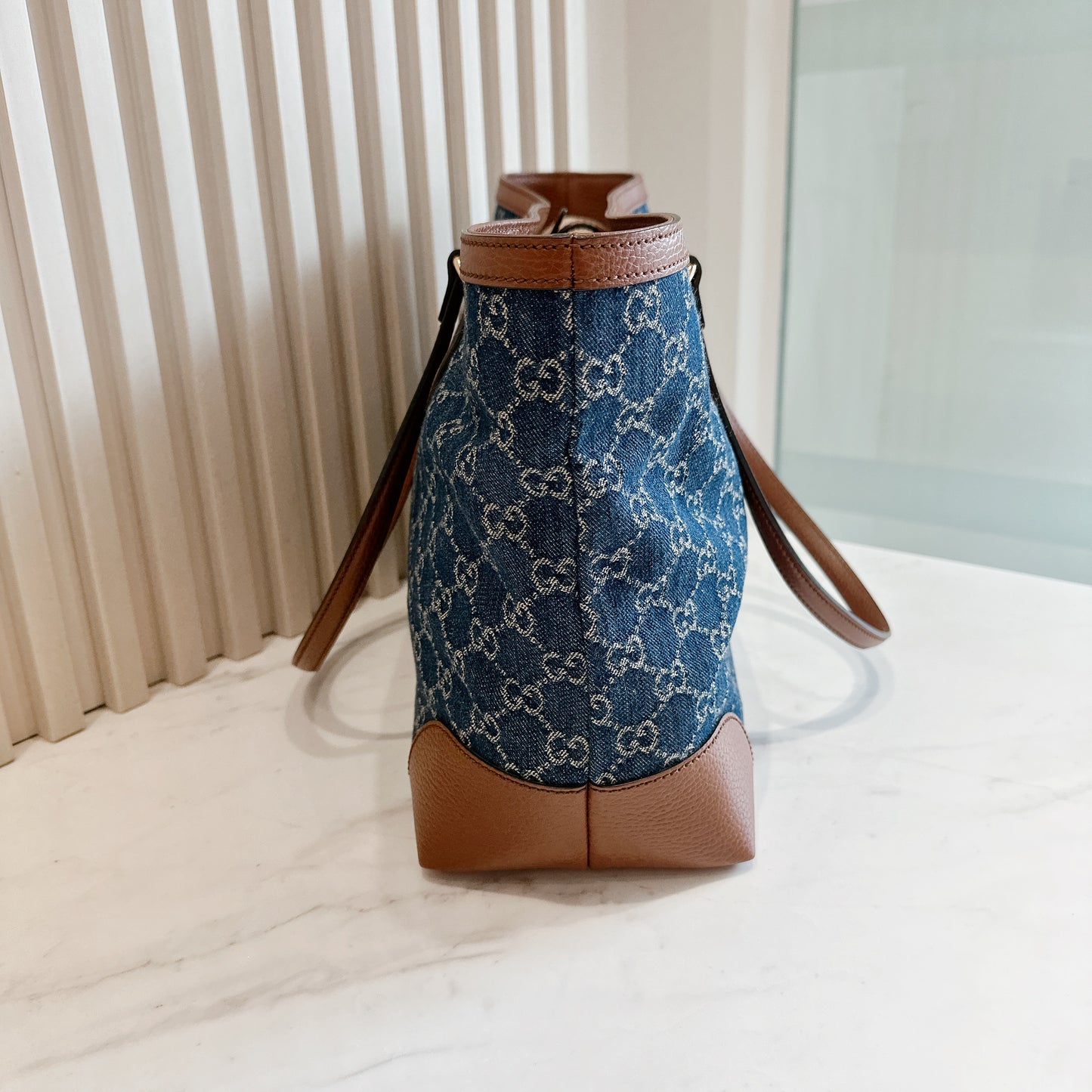 Gucci GG Denim Ophidia Tote