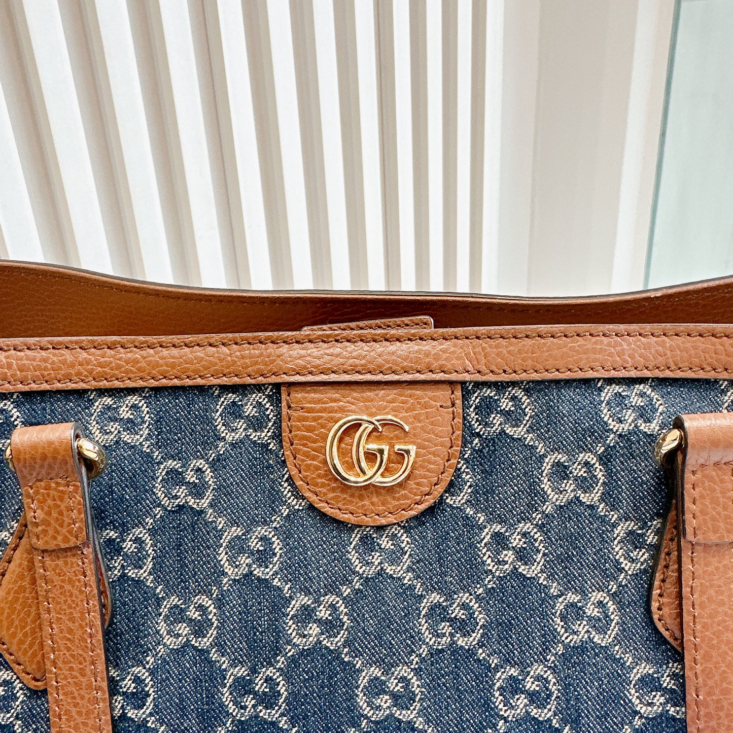 Gucci GG Denim Ophidia Tote