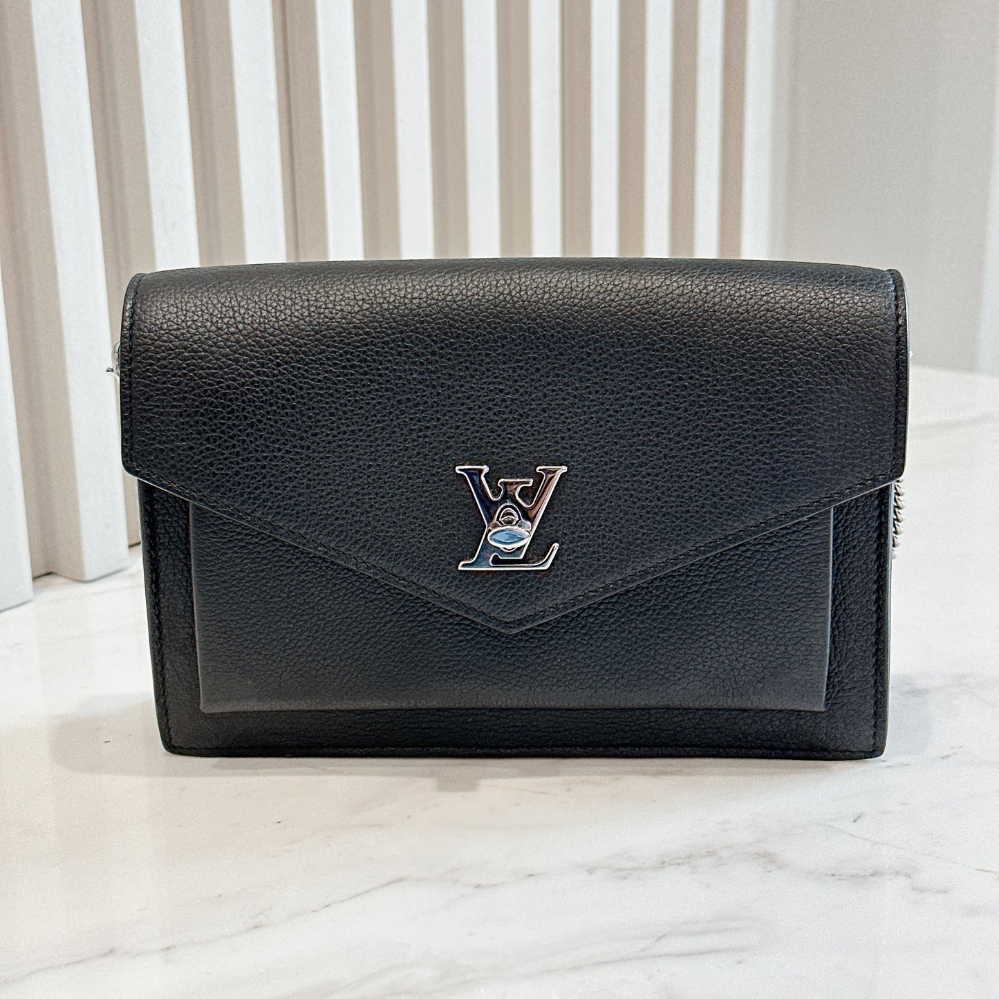 LV Mylockme Chain Pochette in Black