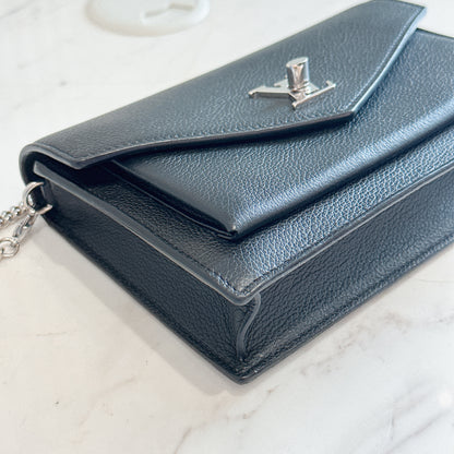 LV Mylockme Chain Pochette in Black