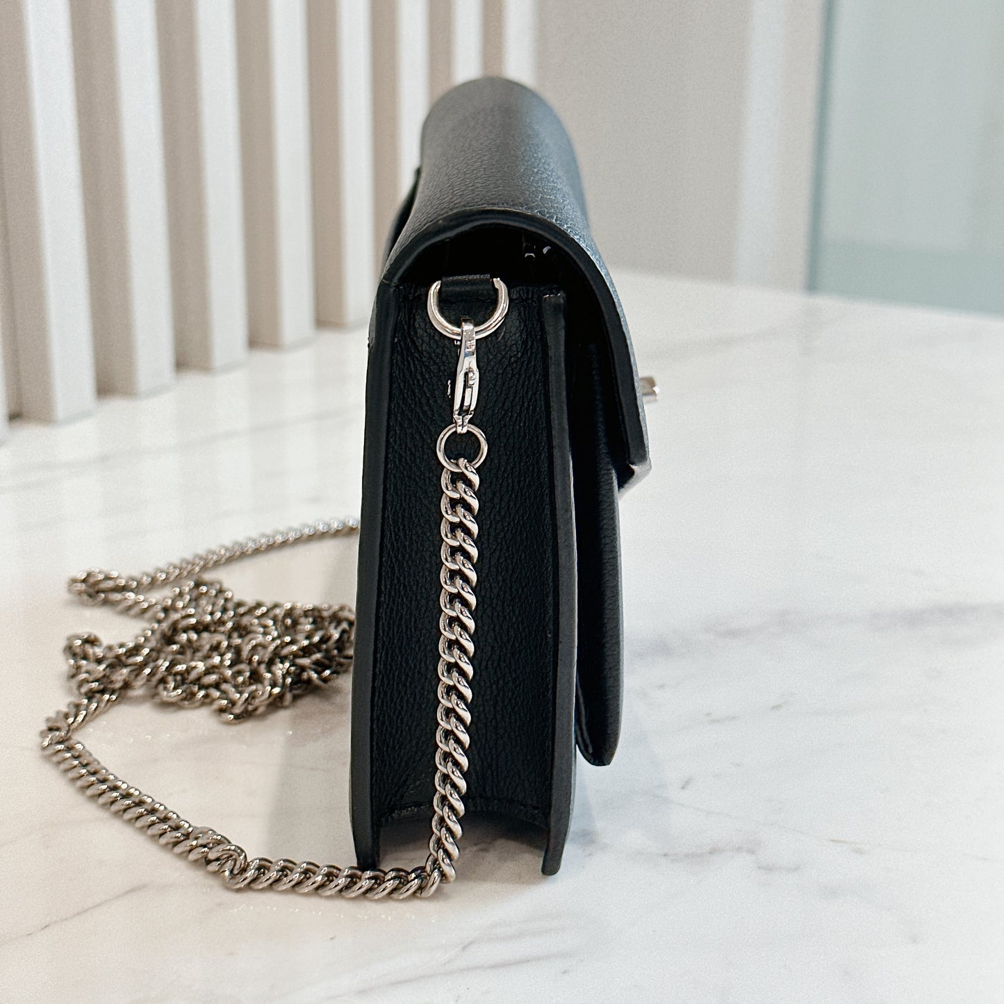 LV Mylockme Chain Pochette in Black