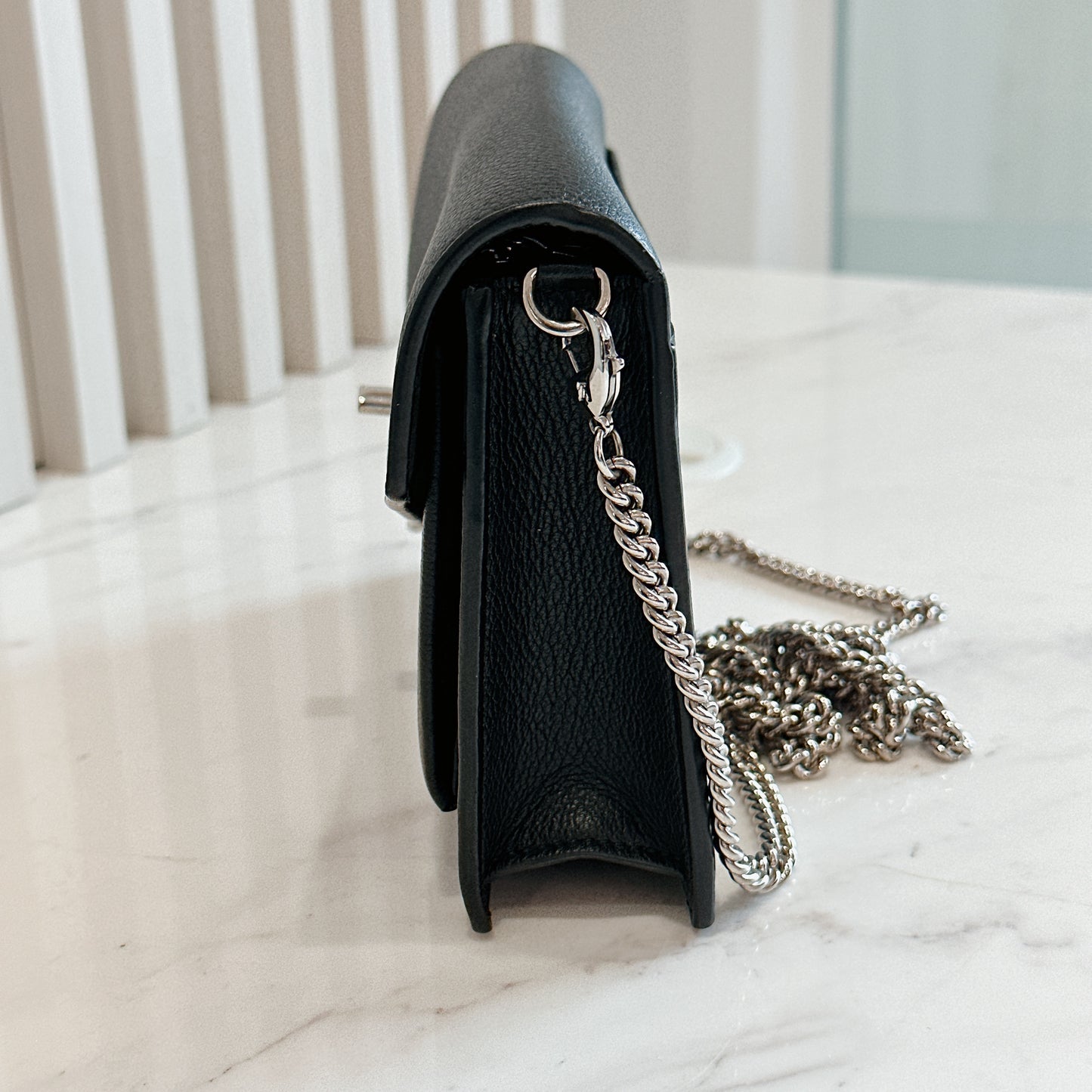 LV Mylockme Chain Pochette in Black
