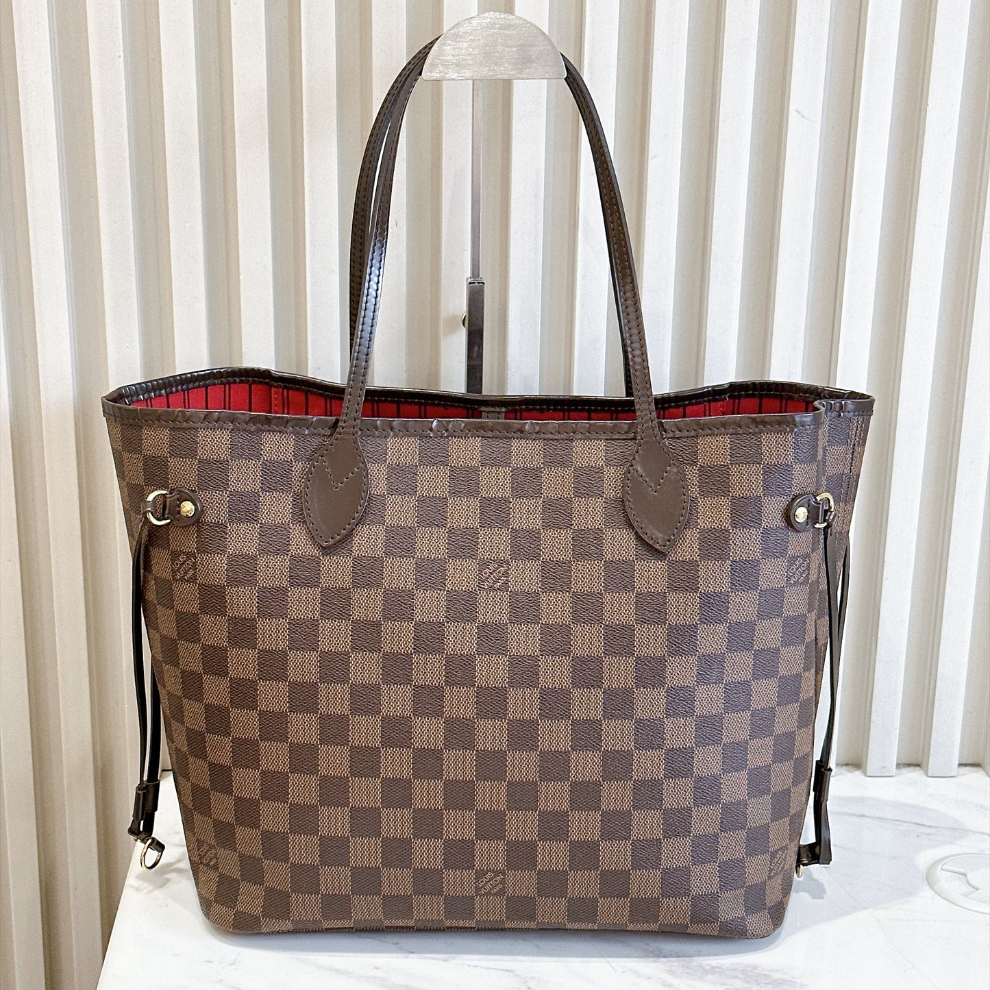 LV Damier Ebene Neverfull MM