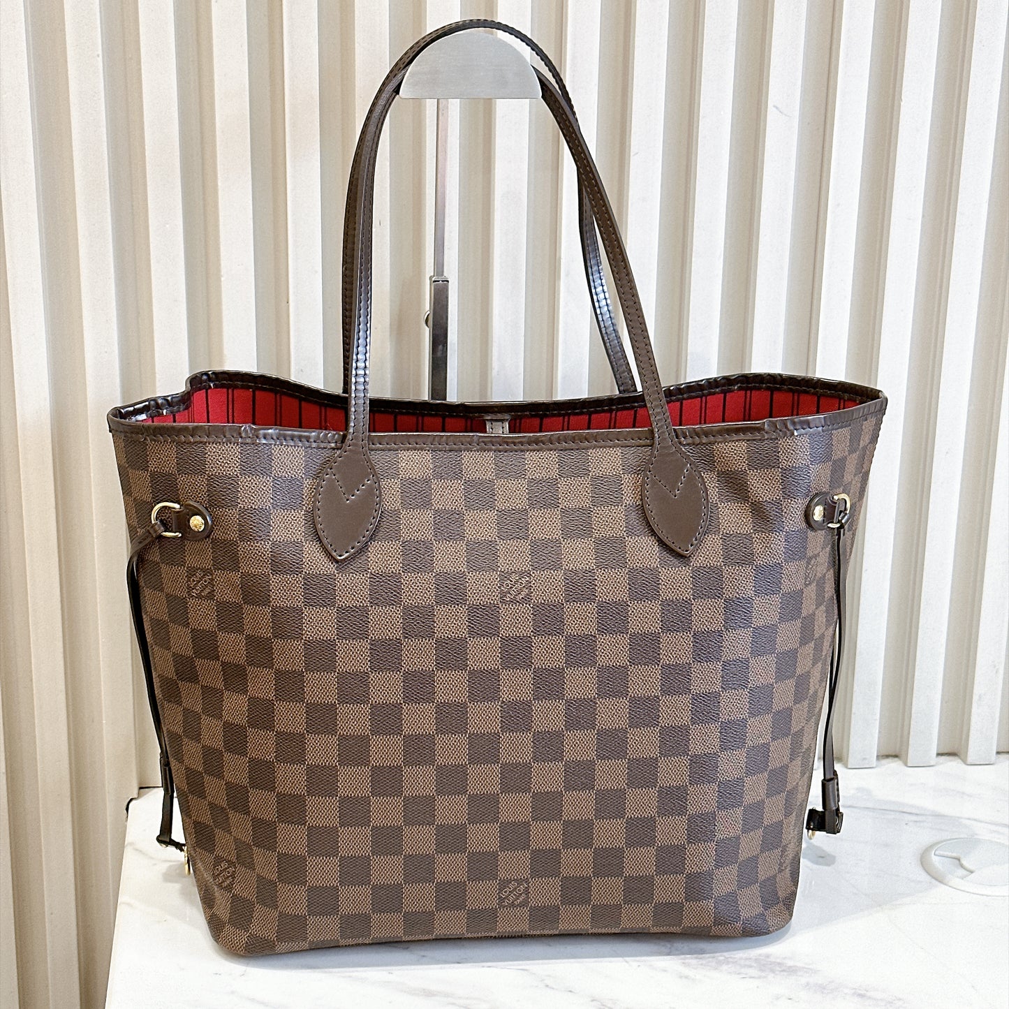 LV Damier Ebene Neverfull MM