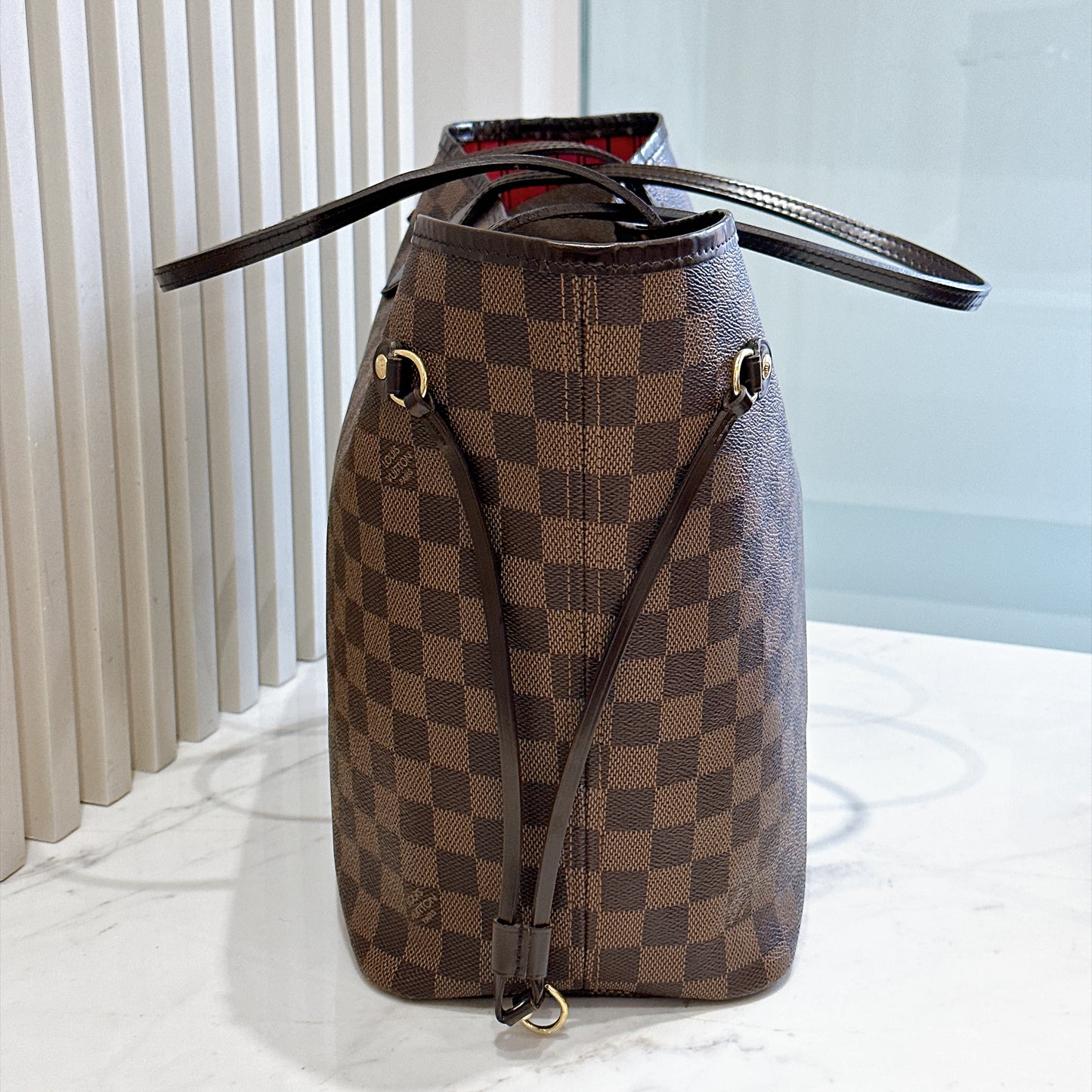 LV Damier Ebene Neverfull MM