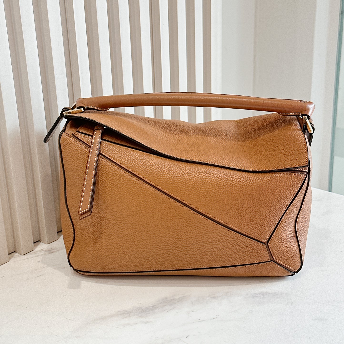 Loewe Puzzle Medium in Tan