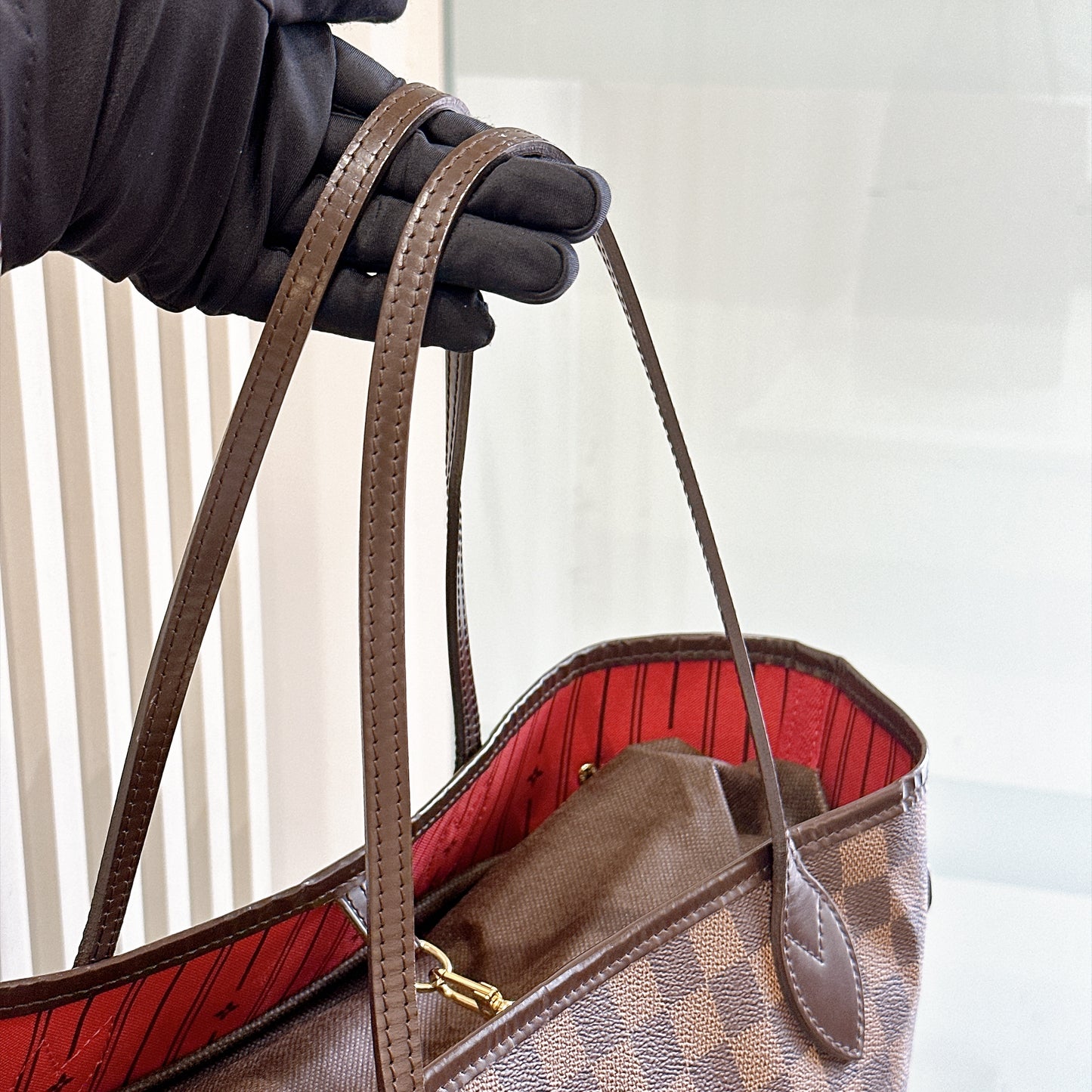 LV Damier Ebene Neverfull MM