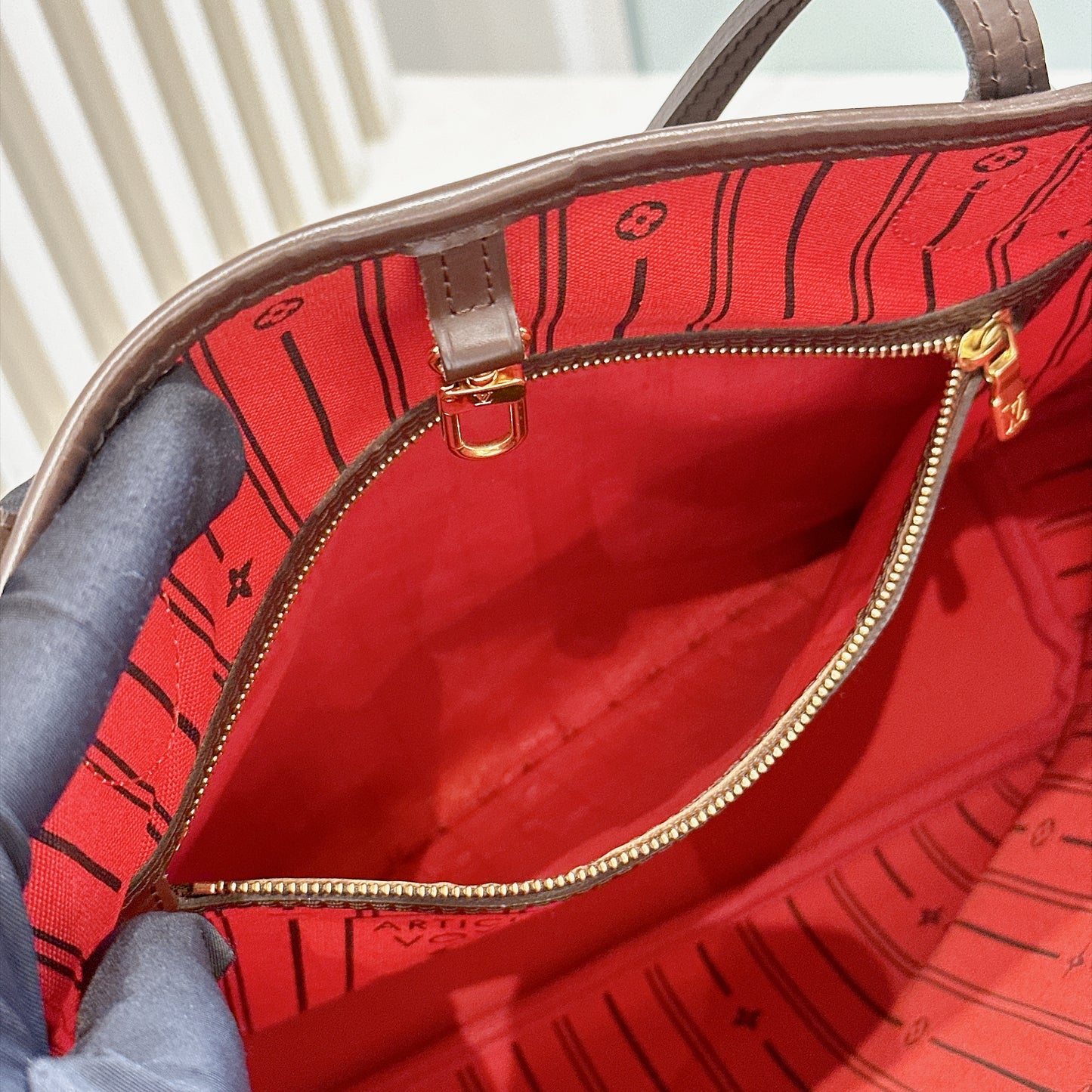 LV Damier Ebene Neverfull MM