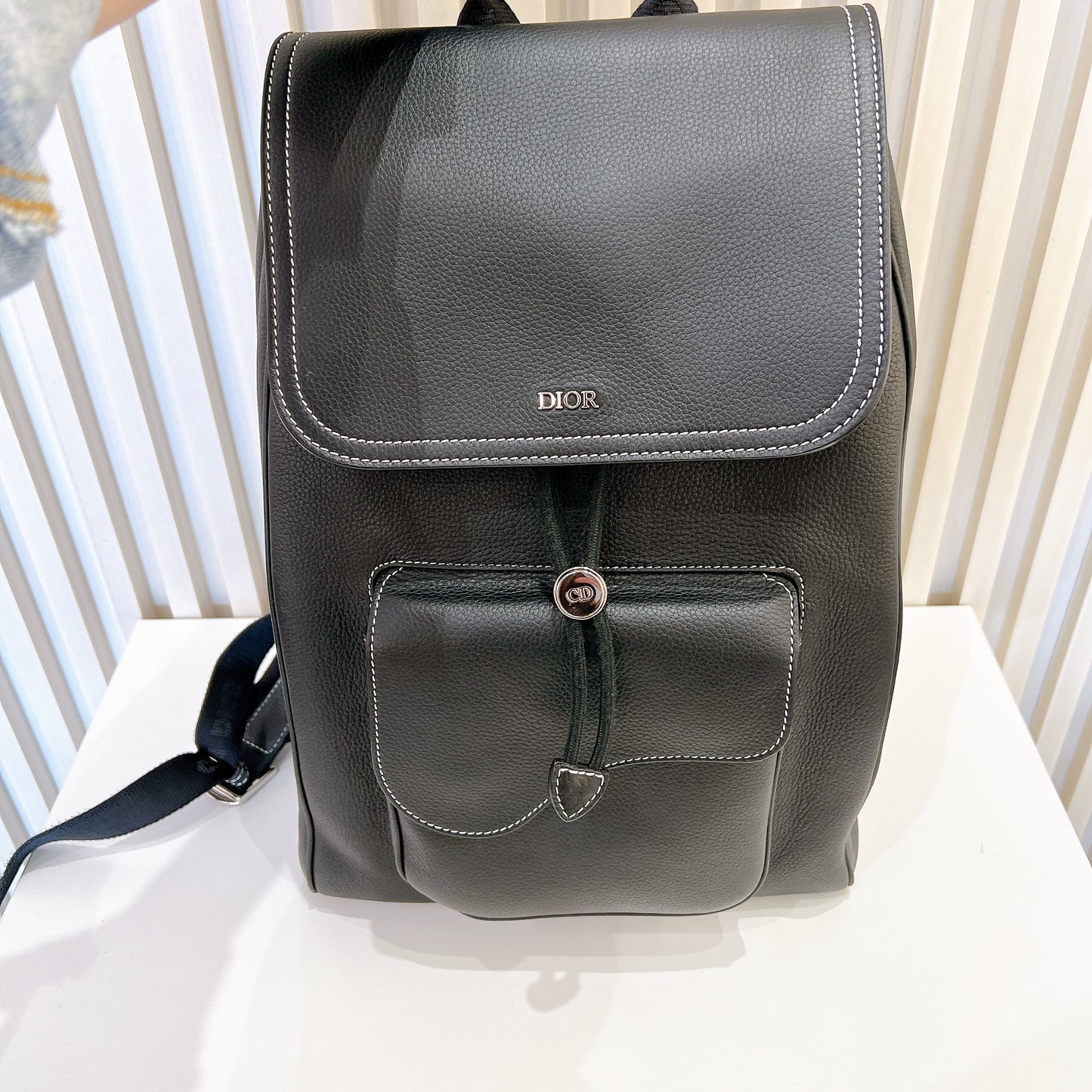 Dior Saddle Backpack in Black