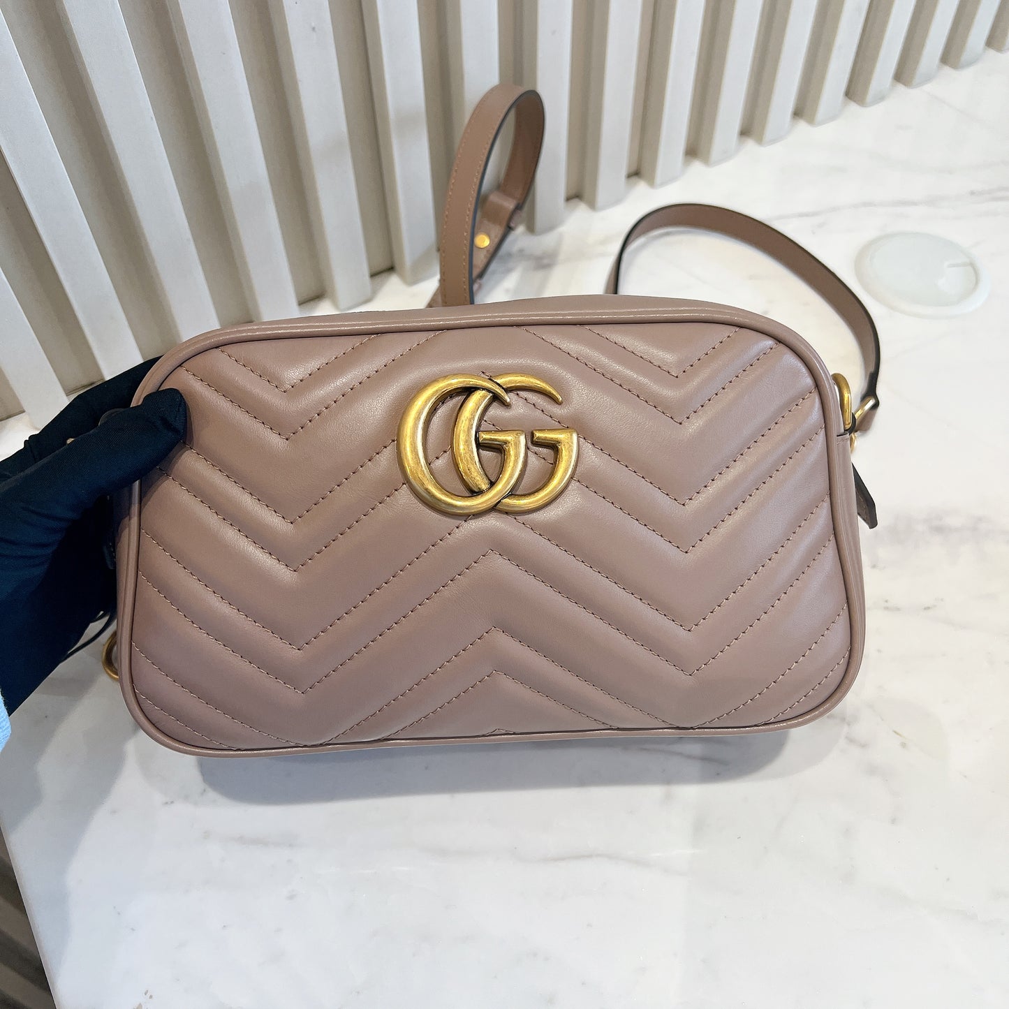Gucci Mamont Small Camera Bag Dusty Pink