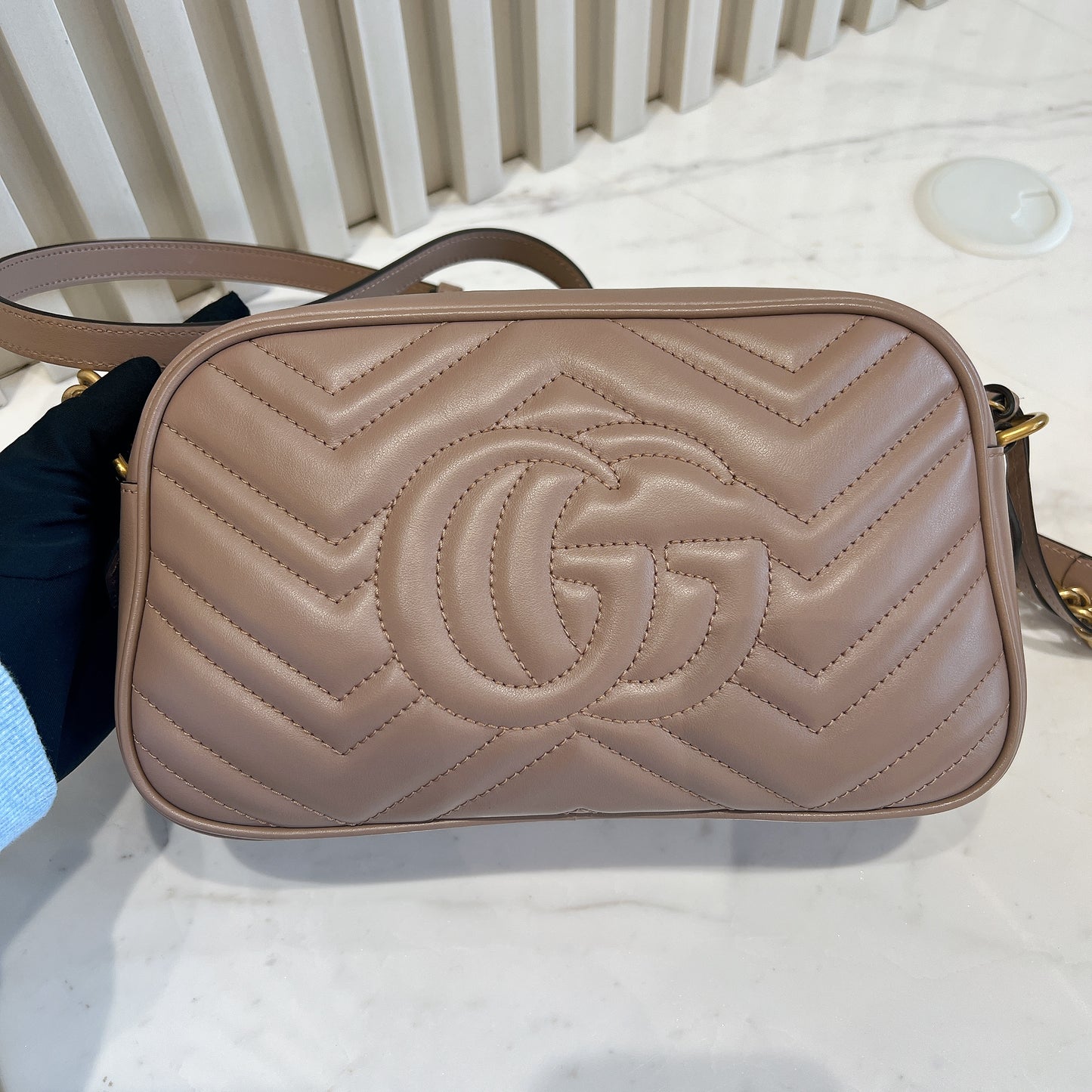 Gucci Mamont Small Camera Bag Dusty Pink