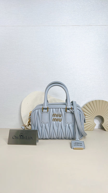 Miu Miu Baby Blue Matelasse Arcadir
