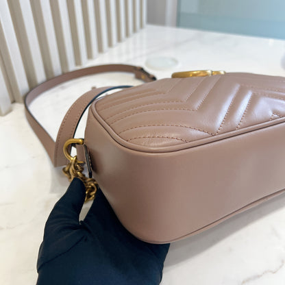 Gucci Mamont Small Camera Bag Dusty Pink