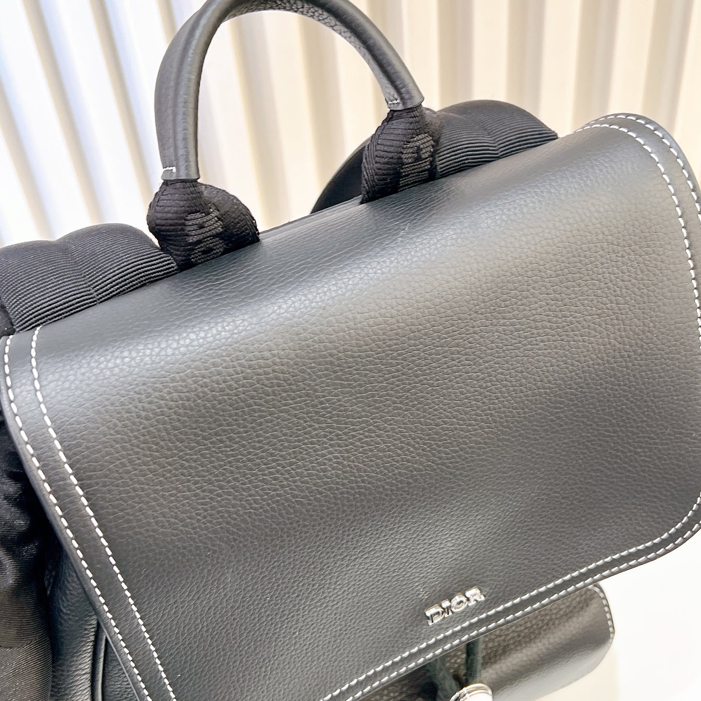 Dior Saddle Backpack in Black
