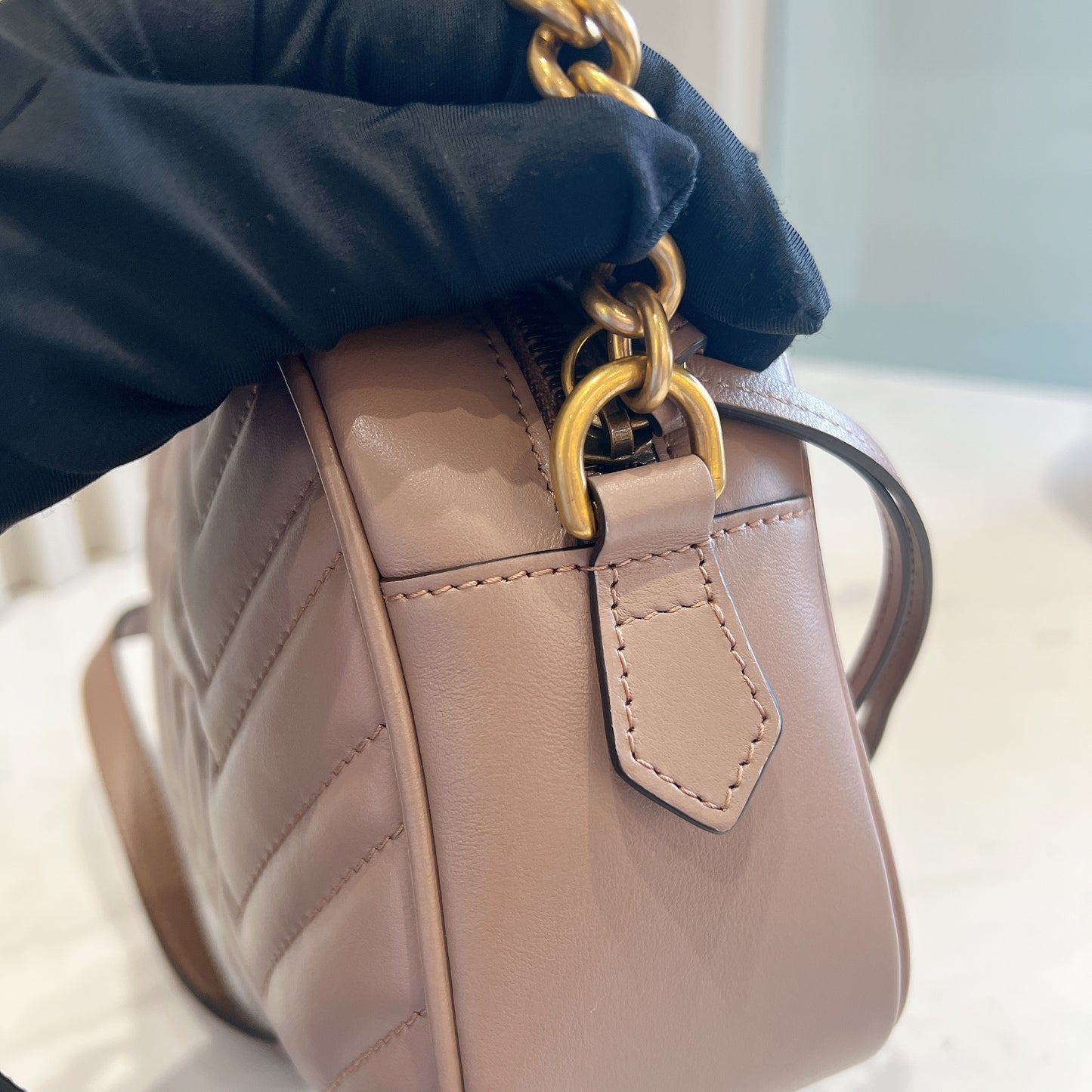 Gucci Mamont Small Camera Bag Dusty Pink