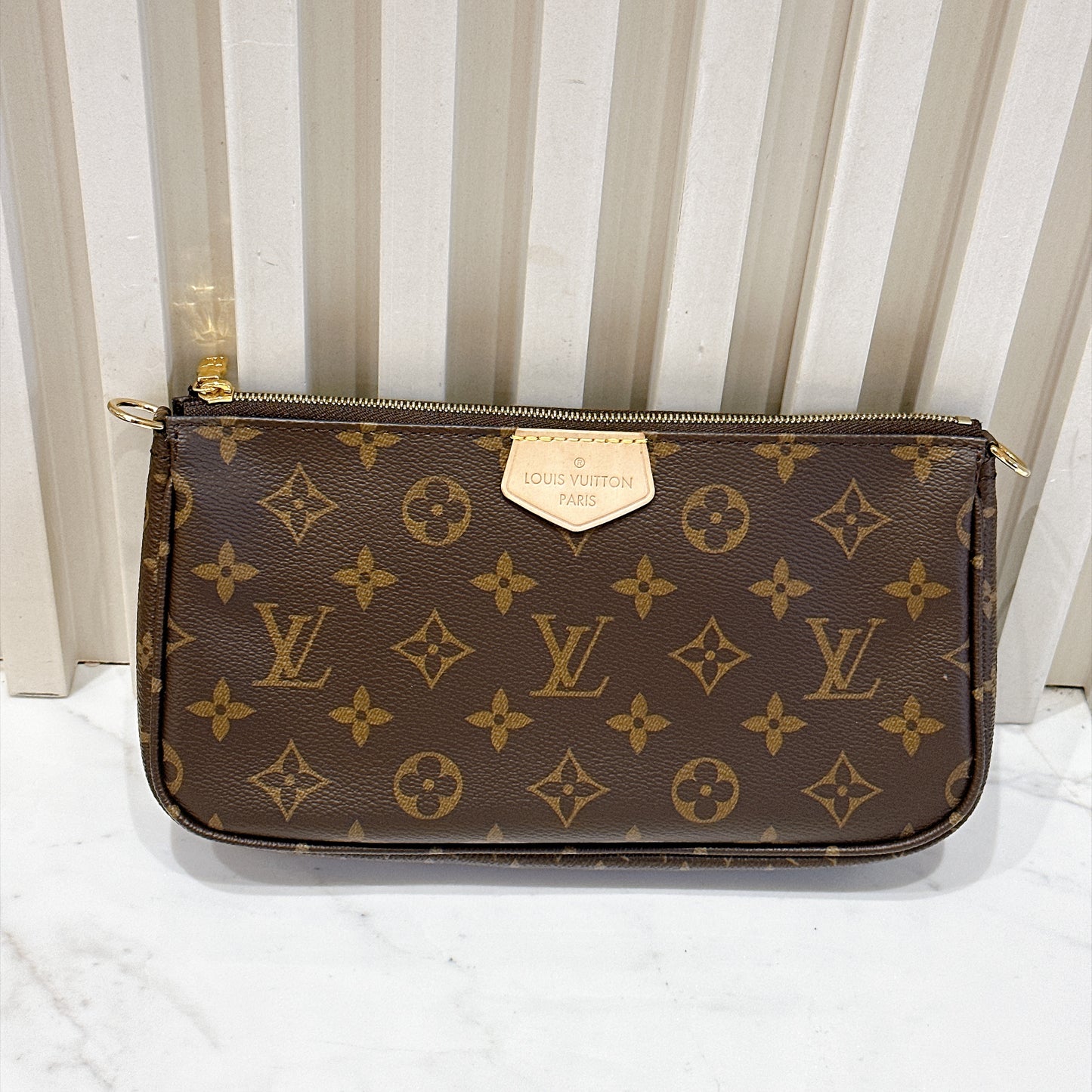 LV Monogram Multi Pochette in Pink Strap