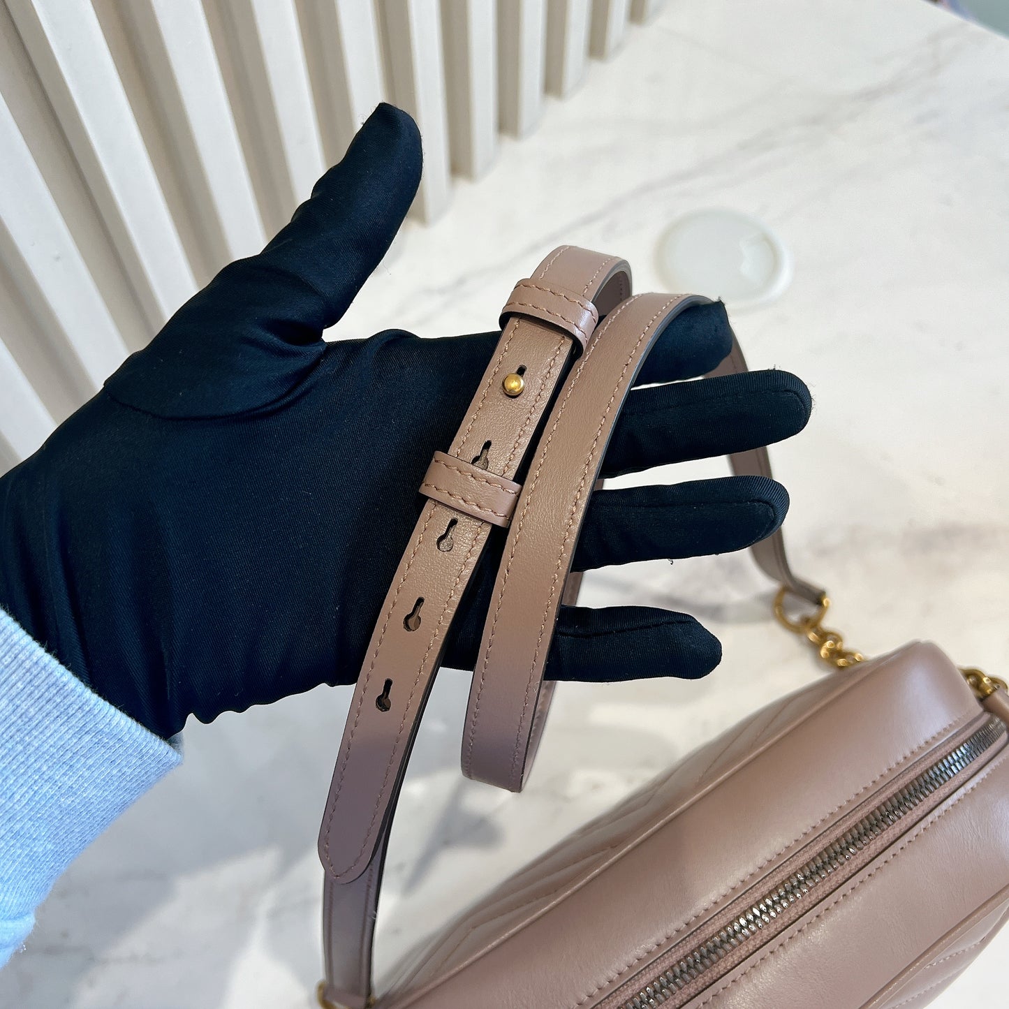 Gucci Mamont Small Camera Bag Dusty Pink