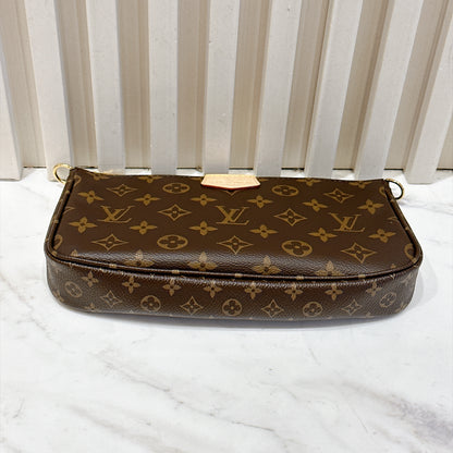 LV Monogram Multi Pochette in Pink Strap